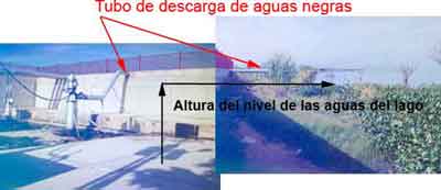 El dique y el nivel de las aguas del lago de Valencia en las urbanizaciones Mata Redonda y La Punta
